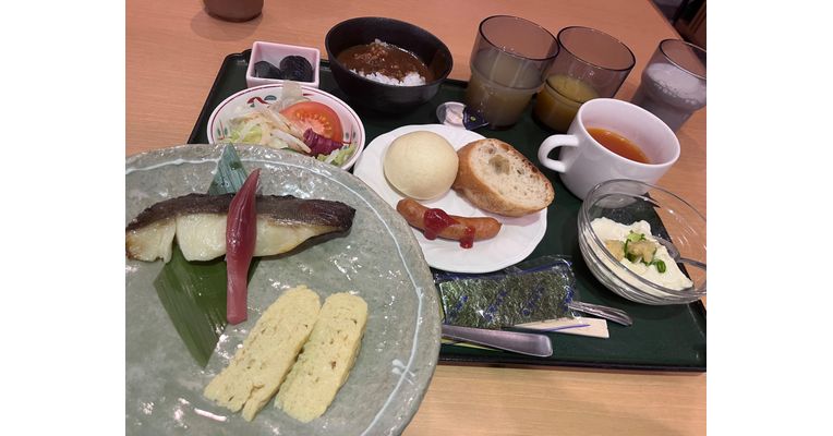 朝食バイキングの西京焼きがとても美味しいビジネスホテル